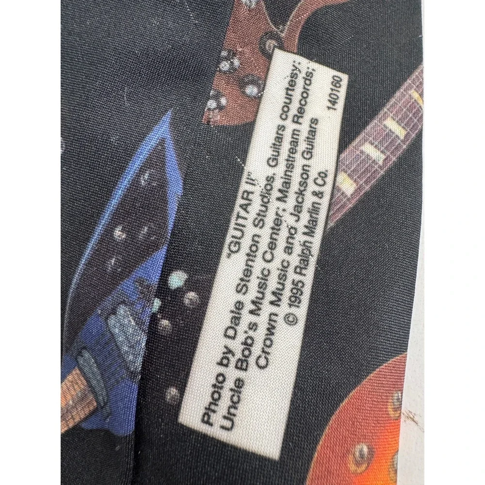 Vintage Guitar‎ Necktie Pair Ralph Marlin Utopia Music Novelty Ties